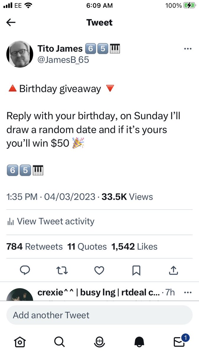 JamesB_65's tweet photo. I’ve drawn the random date, looks like we have at least 4 winners of $50 🎉

I’ll reveal the date &amp; the winners later today ok? 🤙 https://t.co/d5954igXAj