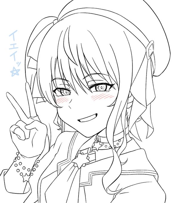 気が向いたら塗る線画siちゃん 