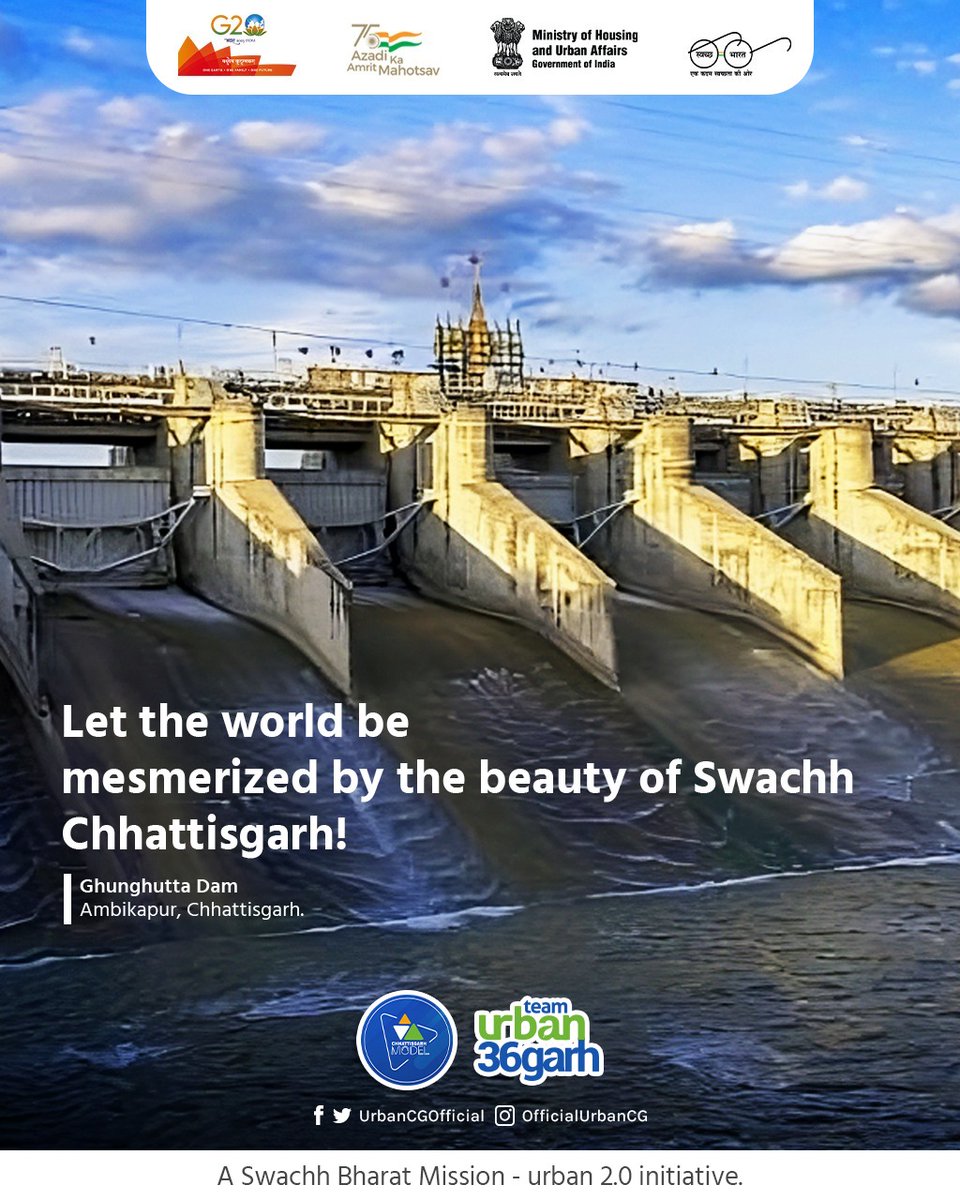 UrbanCGOfficial's tweet photo. Let the world be mesmerized by the beauty of Swachh Chhattisgarh!
It is our utmost responsibility to show them a #SwachhChhattisgarh. Let's not litter our waste and dump it into the dustbins by #SegregatingWet and #DryWaste.
.
.
#JagruktaKeDoRang
@GoChhattisgarh
@SwachhAMC
#SUDA https://t.co/niAMofE7V2