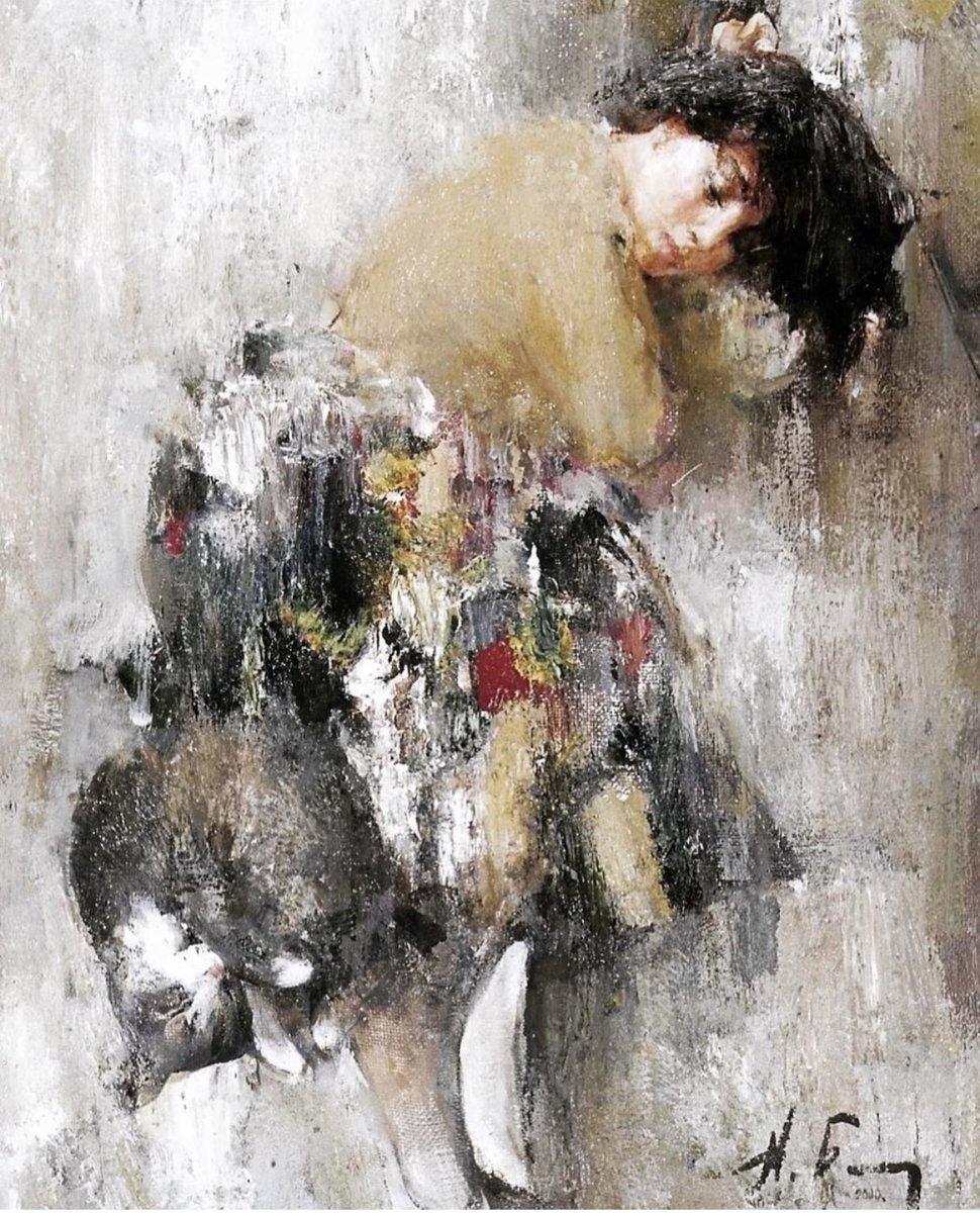 Blokhinart's tweet photo. “Girl and cat” painting by Nikolai Blokhin.
Painting: Oil on Canvas
Original: One-of-a-kind Artwork
Original Created: 2009
#artinvestment #familyheirloom #masterpiece #charcoal #drawing #masterwork #nikolayblokhin #comissionportrait #artist #nikolai #painting #arte # https://t.co/GEGVcTCqFF