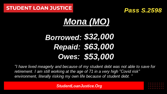 StudentLoanJus1's tweet photo. Working Families in Missouri are WRECKED by federal student loan debt.  

What @AGAndrewBailey is doing is wrecking them.  The "Privileged Elite" (Like Bailey and his friends) DON'T GET STUDENT LOANS.

What he is doing is obscene, and a great harm to the people of Missouri.

Are the @JoplinGlobe, @KCStar every going to point these numbers out to the people-  the ACTUAL STATE- of Missouri?  More than half of them are republican or independent, btw.

They deserve to know that federal student loan debt in MO now greatly exceeds the states entire annual budget.  Interest, alone on this predatory debt is over $2 billion per year.  That money is leaving the state, and going to the books of the federal government.  

Missouri/Mohela ought to be ashamed of themselves.