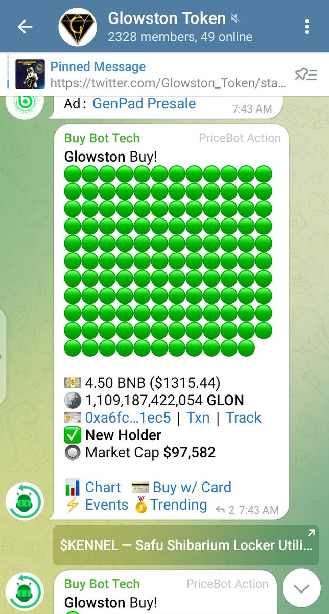 Glowston_Token's tweet photo. 💰🔥 #Glowston token with such a low market cap! This means there's huge potential for growth and a great opportunity to invest in the future. Get in on the ground floor and join the #Glowston community! 🚀🚀

Buy 👇
https://t.co/wTvhZu43qq

   #GLON
#LUNC #LuncBurn #Glowston https://t.co/Z1kEiIqUh6