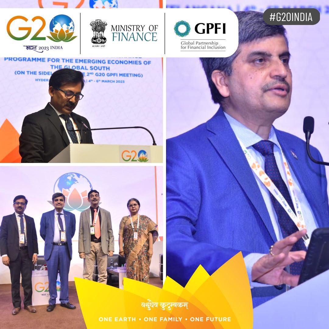 FinMinIndia's tweet photo. "Knowledge &amp; Experience Exchange Programme" Session IV begins with focus on "Re-engineering Government Delivery Systems to Reach the Last Mile" in collaboration with @BetterThan_Cash , under #G20India Presidency in #Hyderabad

@g20org @PIBHyderabad https://t.co/GO86NcoEWz