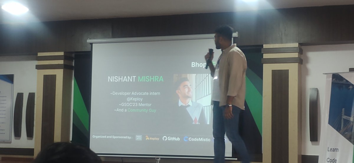 ayushgalphat's tweet image. Discovering the potential of open source development for multiple platforms at #BHOPALFOSS #FOSSRevolution

@rahulkarda2002
@aaa_aaditya_aaa 
@itsvarsharma 
@Rxj_11 
@princesssoni693
@GantavyaMalviya
@Keployio

#opensource #github #developers 
#BhopalFOSS