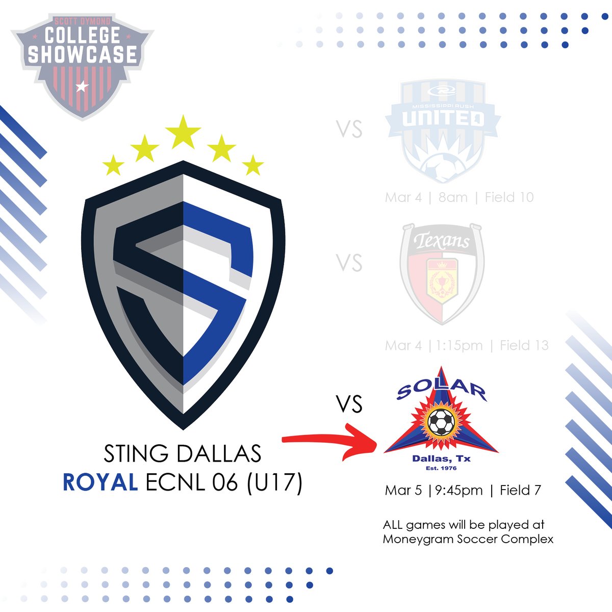 StngRoyal06ECNL's tweet photo. Game 3 today! #matchday #theroyalway

@StingSoccerClub @StingECNLRoyal @ImCollegeSoccer @ImYouthSoccer https://t.co/ni39oYWe7J