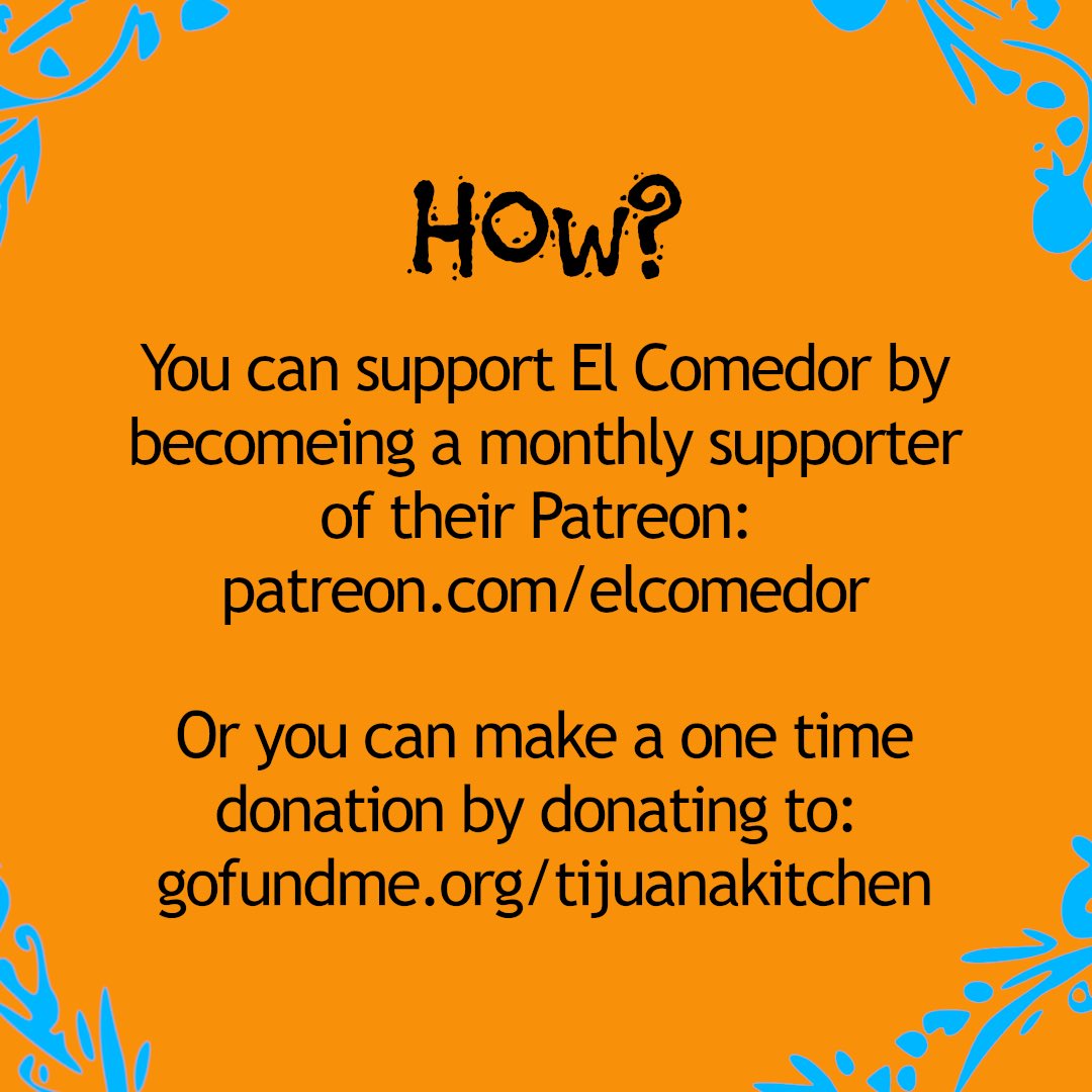 The refugee/migrant run and oriented El Comedor has been providing vital resources for half a decade now. Please consider supporting them by subscribing to patreon.com/elcomedor and sharing this call for support. :)