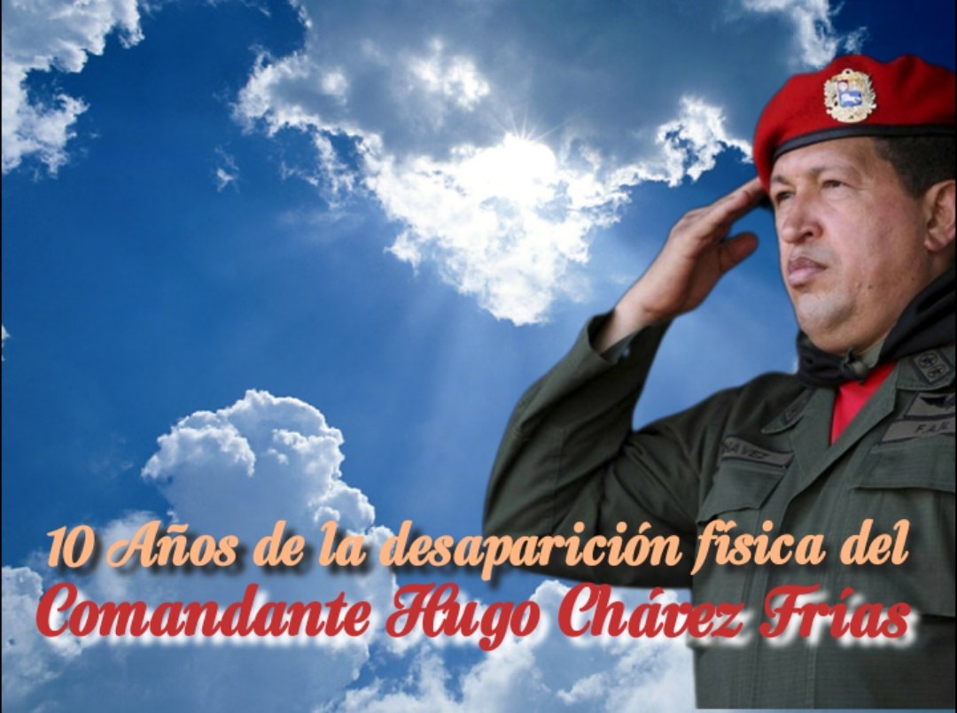 #4deMarzo Día de recordar al "Mejor amigo de #Cuba" , el Comandante Hugo Chávez Frías.
A 10 años de su partida Física, ratificamos el compromiso de continuar su lucha.
#CubaViveEnSuHistoria
#ChavezVive
#MejorEsPosible