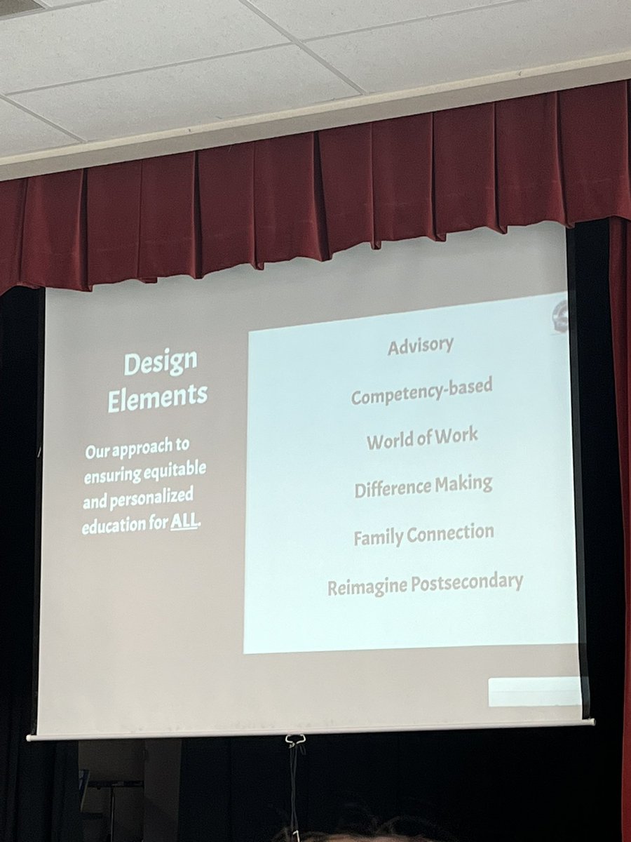 Also, I loved how they utilized advisory! Kids remain with their advisory teacher for their entire career at the school. This develops stronger connections between kids and school.