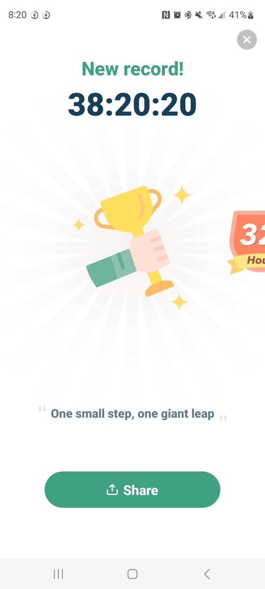starry_asteria's tweet photo. finally hit 38 hrs just gotta hit 120 hrs,  slowly increasing my fasting time https://t.co/RQUL5OYBXL