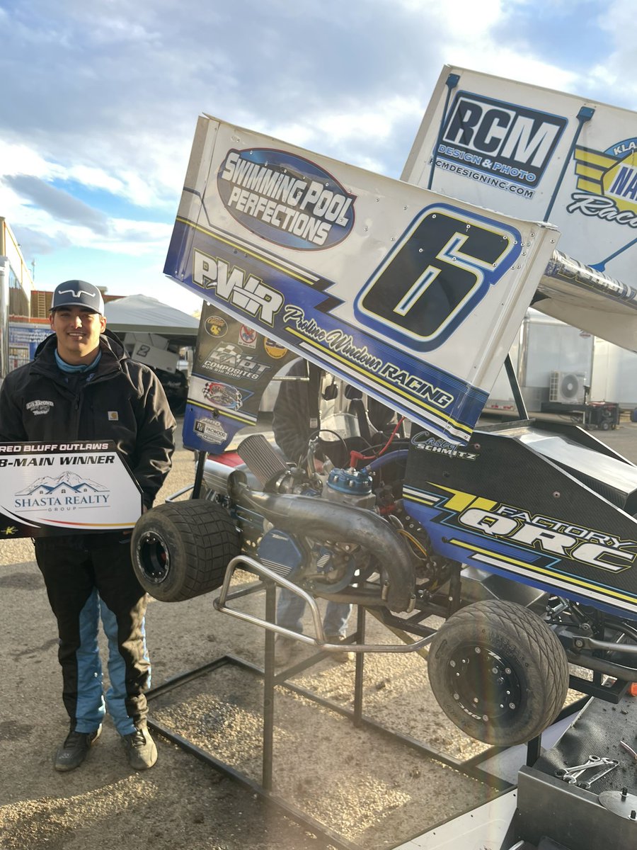 RBOutlaws's tweet photo. #6 @CaseySchmitz wins the Shasta Realty Group B-Main and transfers to the PacWood Superior Wood Products Open Feature along with:
2. #80 Southers
3. #55X Cornet
4. #H20 Burgess
5. #69X Vazquez
6. #77X Park https://t.co/gCQ2VrKWHK