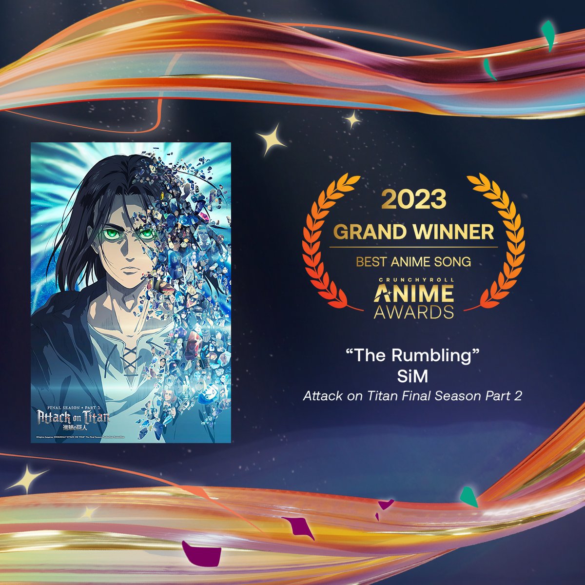 Confira a lista de vencedores do Anime Awards 2023