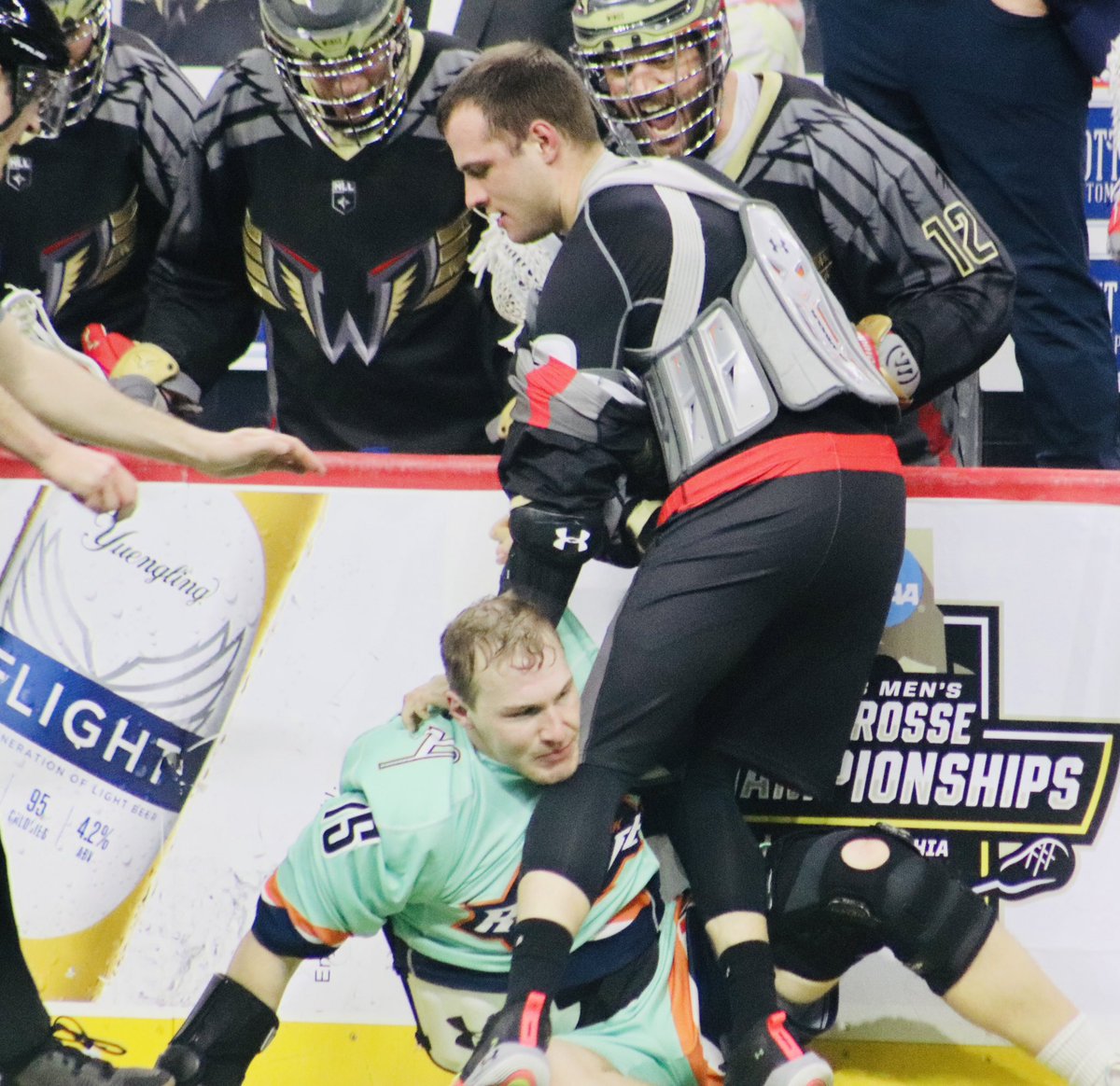 An old school <a href="/NLLwings/">Philadelphia Wings</a> lax game.  <a href="/LacrosseWeTrust/">In Lacrosse We Trust</a> photo credits