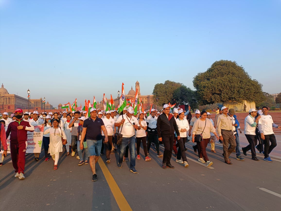 Mega walkathon event #WalkforHealth organized today in New Delhi, on the occasion of International Women's day. 

Glimpses of the enthusiastic participants, walking for a better health, fitter self.