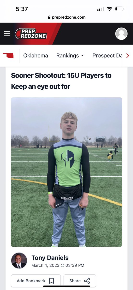 Thank you <a href="/PrepRedzoneOK/">Prep Redzone Oklahoma</a> <a href="/PrepRedzone/">Prep Redzone 🏈</a> @TonyDaniels44 <a href="/Sooner7v7/">Sooner7</a>