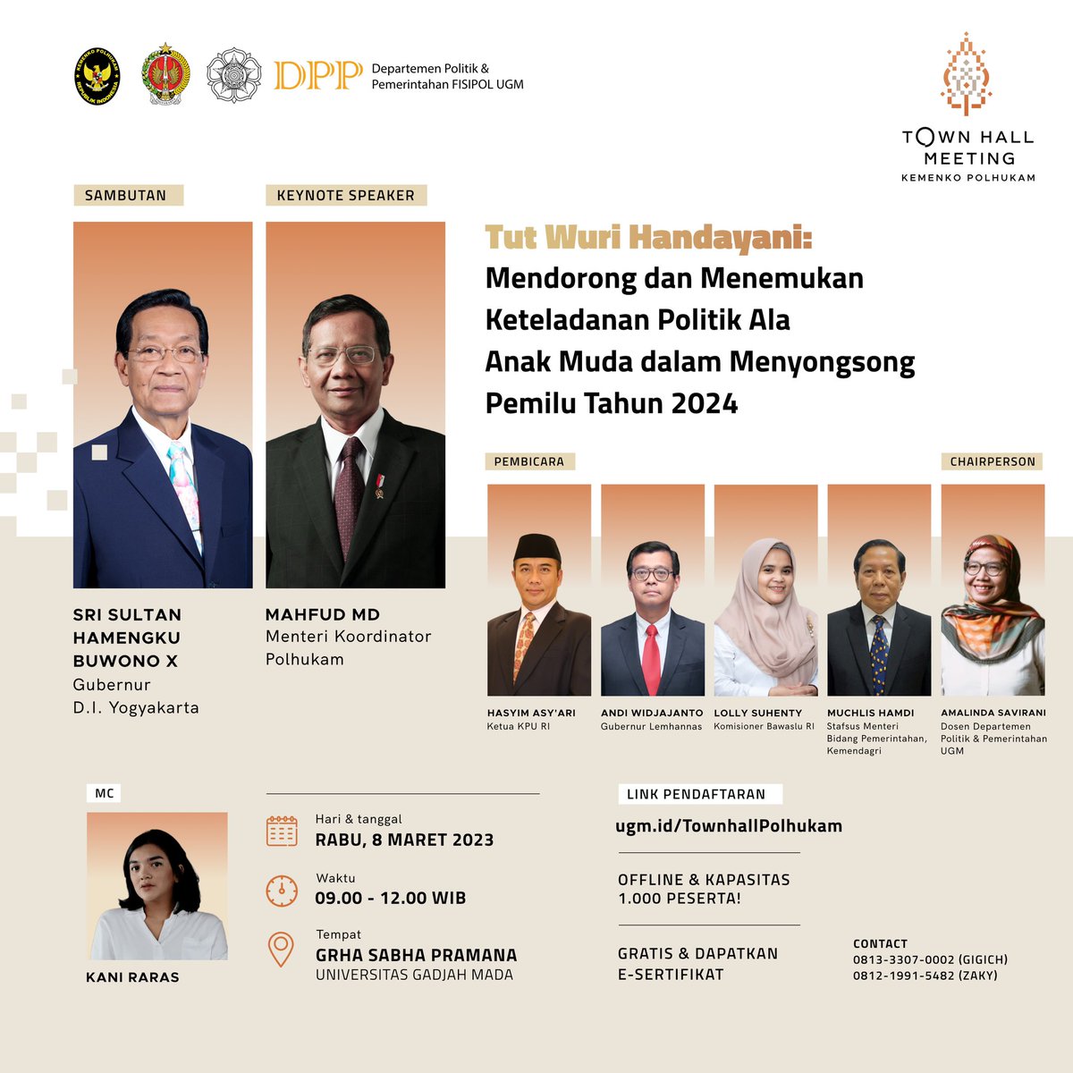 dppugm's tweet photo. Pemilu 2024 semakin dekat ‼️
Siapkan dirimu sobat muda sebagai pemilih yang cerdas dan berkualitas👬👭

#dppugm #kemenkopolhukam https://t.co/sNtgpNQFZG