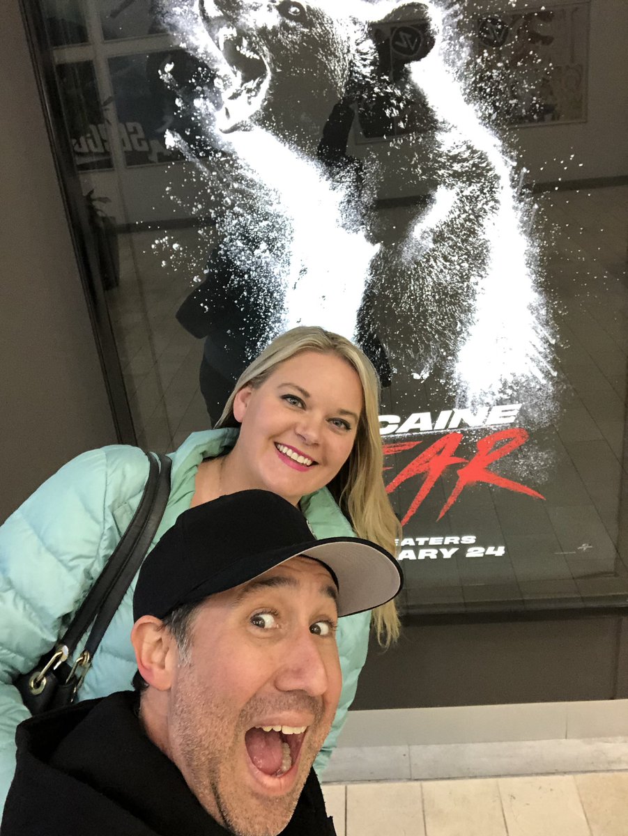 JoshuaCarlson04's tweet photo. That’s what I call a romantic date night, @Jillems. Thank you @cocainebear. Feel good movie of 2023. https://t.co/nPMSSNIDX5