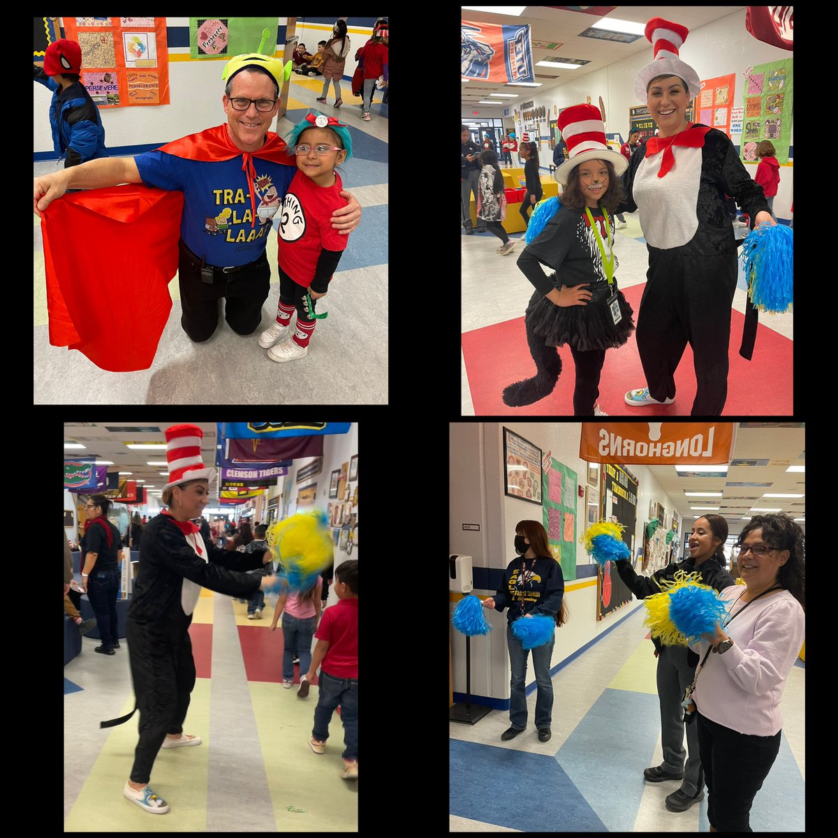 edengtabbutt's tweet photo. Read Across America Parade this Friday was awesome! Thank you Mr Ryan! Kids loved it! Thank you everyone else for coming together and being a TEAM! #HeartFirstCISD                       #LoveMyCounselingTeam #ReadAcrossAmerica2023 https://t.co/P1gxwrONzJ