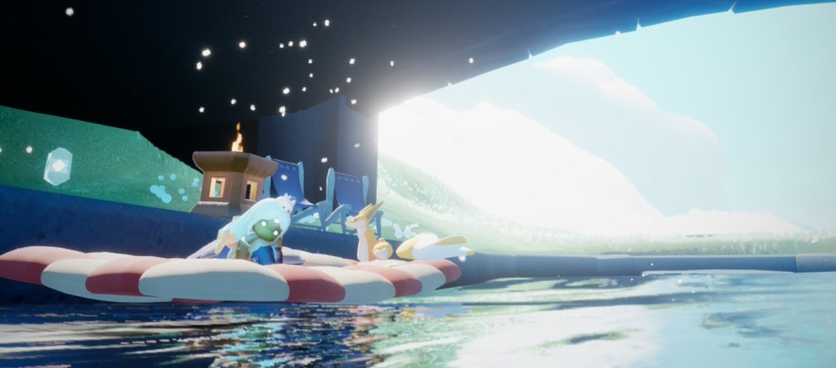 Sky_t_note's tweet image. 今、鯉の池にあるシェアスペース、
フローティングリラックススペースが、とても素敵なので、ご紹介です…
ちゃんと、池の上に浮くんですね…その上に座れるんですね…水面に姿が映るのも素敵だし…他の方の作ったシェアスペースで撮影をするという楽しみが増えてしまいました
#Sky星を紡ぐ子どもたち