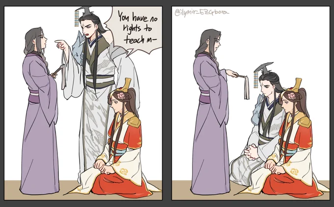 Don't ever underestimate the power of your guoshi

#tgcf #天官赐福 #HeavenOfficialsBlessing #meininqing #junwu #xielian 