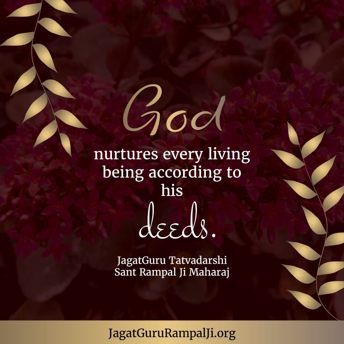 #सत_भक्ति_संदेश़
God nurtures every living being according to his deeds.