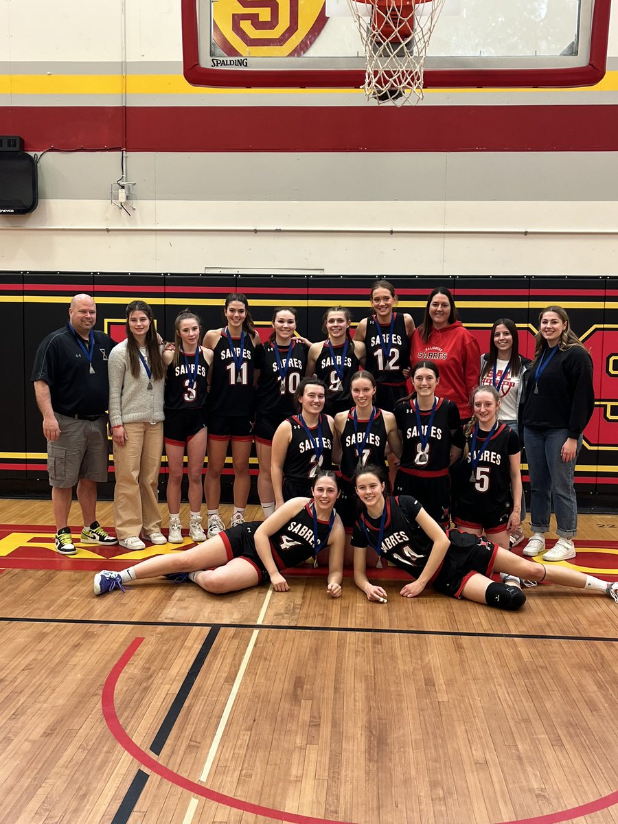 SalAthletics's tweet photo. Heads held high for our SRWs 🏀 Team as they ran into a hot shooting Jasper Place team today in the Div. 1 City Finals.  The girls battled hard &amp; should be very proud of their 🥈 These Sabres will be the 2nd ranked Edmonton team entering Provincials March 16-18 at JP @SalComp https://t.co/xtLMuDQhbb