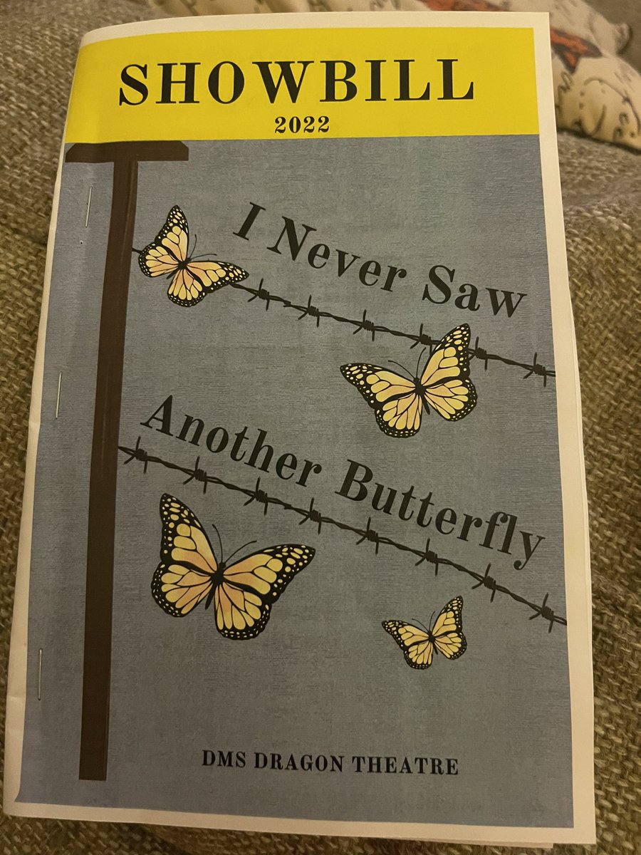 I attended the play at DMS tonight. The students did an amazing job with a difficult topic. I thoroughly enjoyed it!