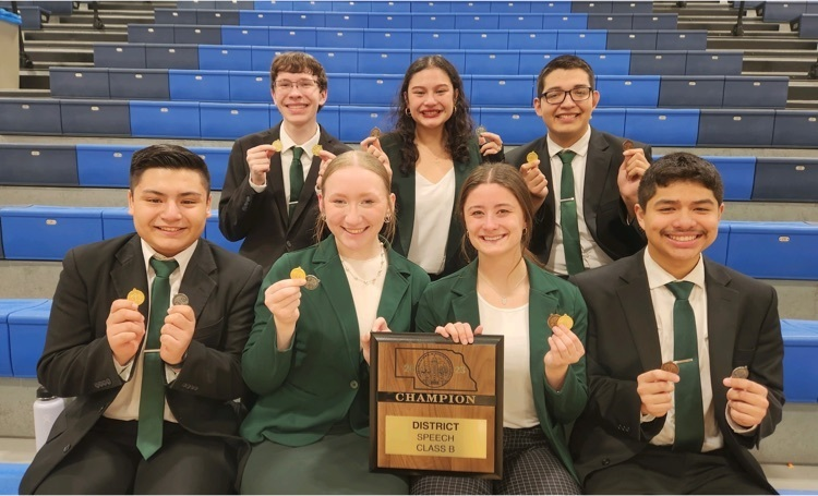SchuylerCentral's tweet photo. Congrats to our District Champ Speech team! Alex, Elizabeth, Piper, Michael, Colin, Gina, and Joel will be representing SCHS at State Speech in Kearney! #WeAreSchuyler #SchuylerSpeech https://t.co/RKIFVy9MKA