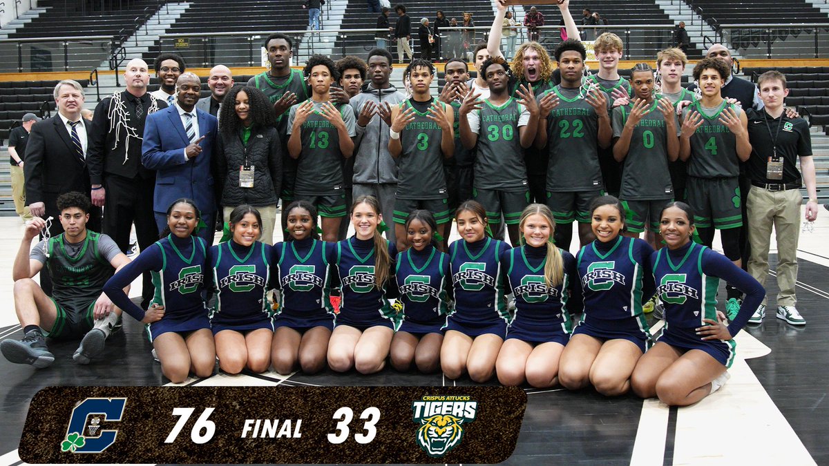 ☘️🏀 Lost the battle, but won the war.
Your Cathedral Irish are TWO-TIME SECTIONAL CHAMPIONS!!!
#TheEncore