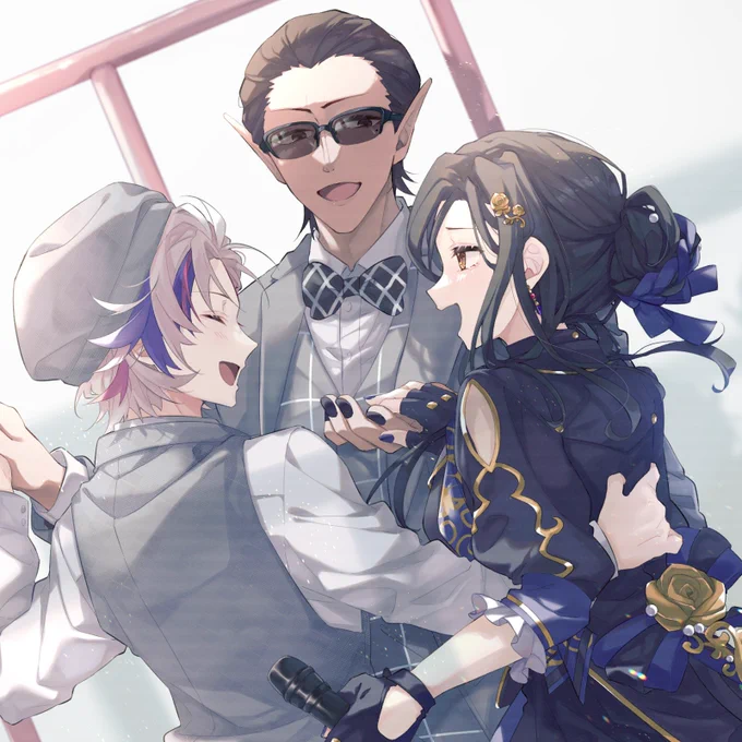 顔アップヒゲなし版ノーダウトのMVぽくしたかった……#白雪巴新衣装3D#夜王国  #巴絵#絵スコート #推す画ール 