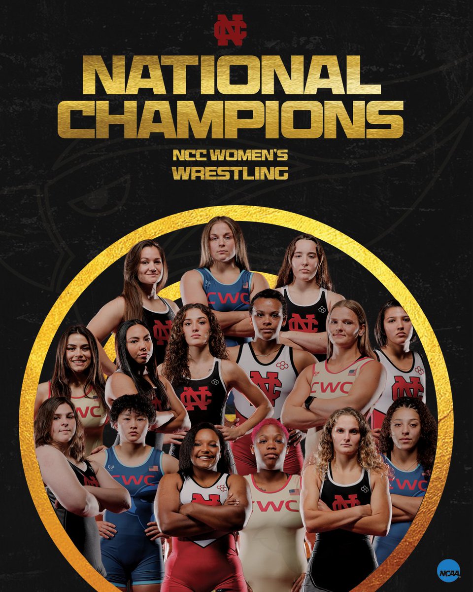 NCC_Athletics's tweet photo. YOUR 2023 NATIONAL COLLEGIATE WOMEN'S WRESTLING CHAMPIONS!!!

@NCCwomensWR scored a staggering 198 points with three National Champions and 15 All-Americans!

#WeAreNC | #FearTheBird | #SHAPOWIE https://t.co/V7hCPnzqfY