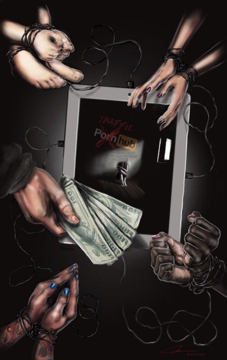 LailaMickelwait's tweet photo. “For the worst night of my life, I was bound with rope. For the rest of my life, I am bound by ethernet cords to the company who made money off my rape.  I was 16 years old. My pain is profitable for MindGeek [P*rnhub]”

—Underage Victim of P*rnhub https://t.co/uEtkvzTjKU