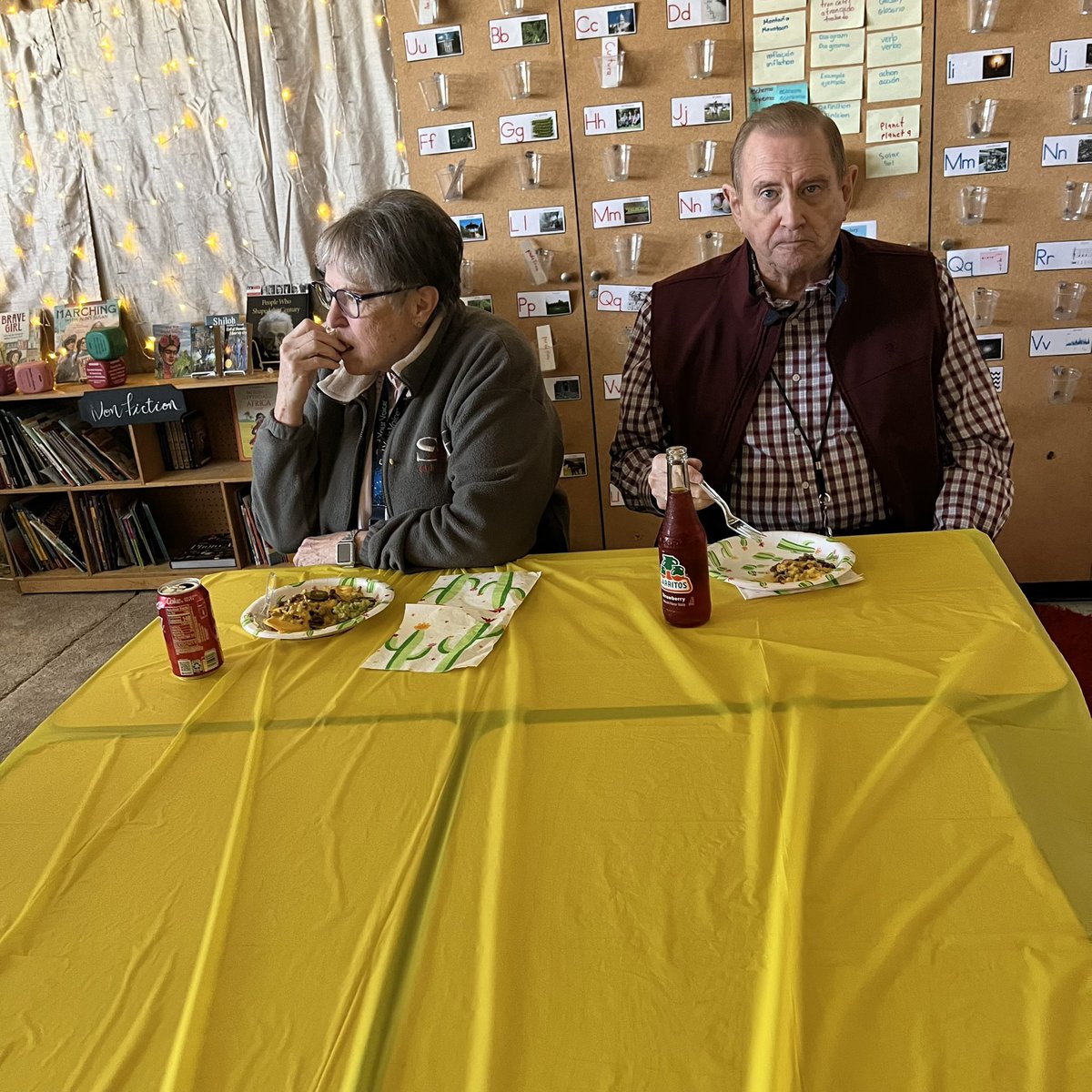 Team celebration for our very own “Nacho Average Teacher” Teacher of the Year <a href="/ivanmedinahndz/">Iván Medina</a> <a href="/DebRam0310/">Deborah Ramirez Torres</a> <a href="/AdelinaSolis/">Adelina Solis</a> <a href="/Marcus_Mustangs/">Marcus Leadership Academy</a> <a href="/dallasschools/">Dallas ISD</a>
