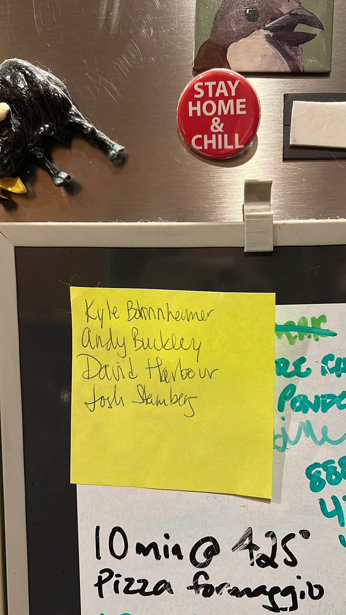 ArsenioB_Ham's tweet photo. @TalkingHat I feel this is a good opportunity for me to share the four white dude actors whom I have so much trouble telling apart that I finally wrote myself a post it with their names, which lives on my fridge. https://t.co/oOiS5iJXCM