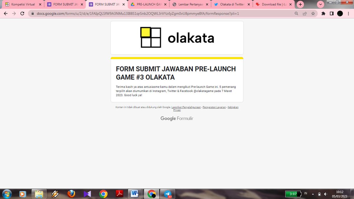 Trollwarworld's tweet photo. @OlakataGame Done, yeayy selesai jugaaa 🥳🥳
Yuk ikutan juga guys
@thegreatpond @EhawkjjP24 @riooir25

#Olakata #olakatagame #TekaChallenge #TTS #ttsberhadiah https://t.co/5jpqlJYZrr