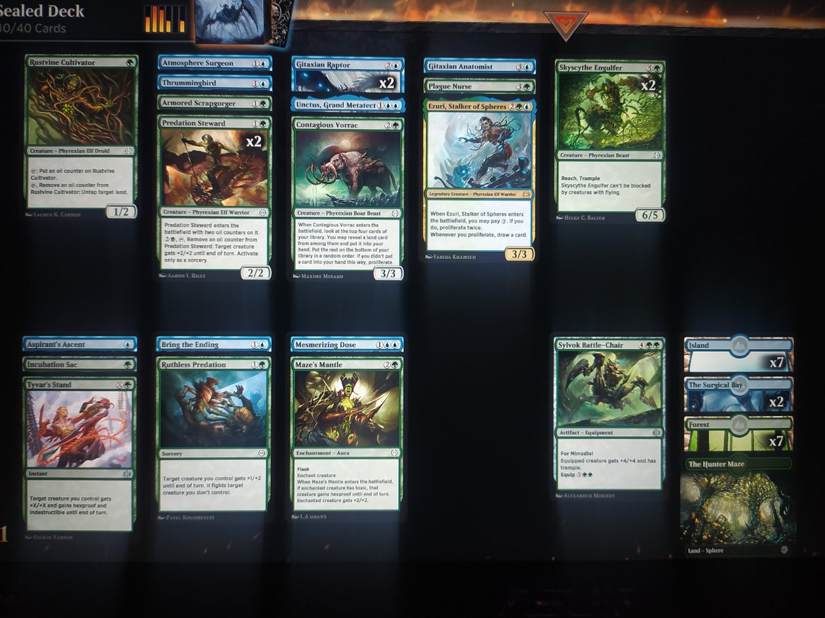 Jordao_p7's tweet image. After 2 failed bo1 bullets, went for bo3!
Made day 2 of the arena Open! 💪🙏

Deck was weird but did not face bombs! 🙏

Let's draft tomorrow 💪

#FairMagic🤣

@zunrefni
@bitoqs @edmvyrus_ @GonaloGomes15