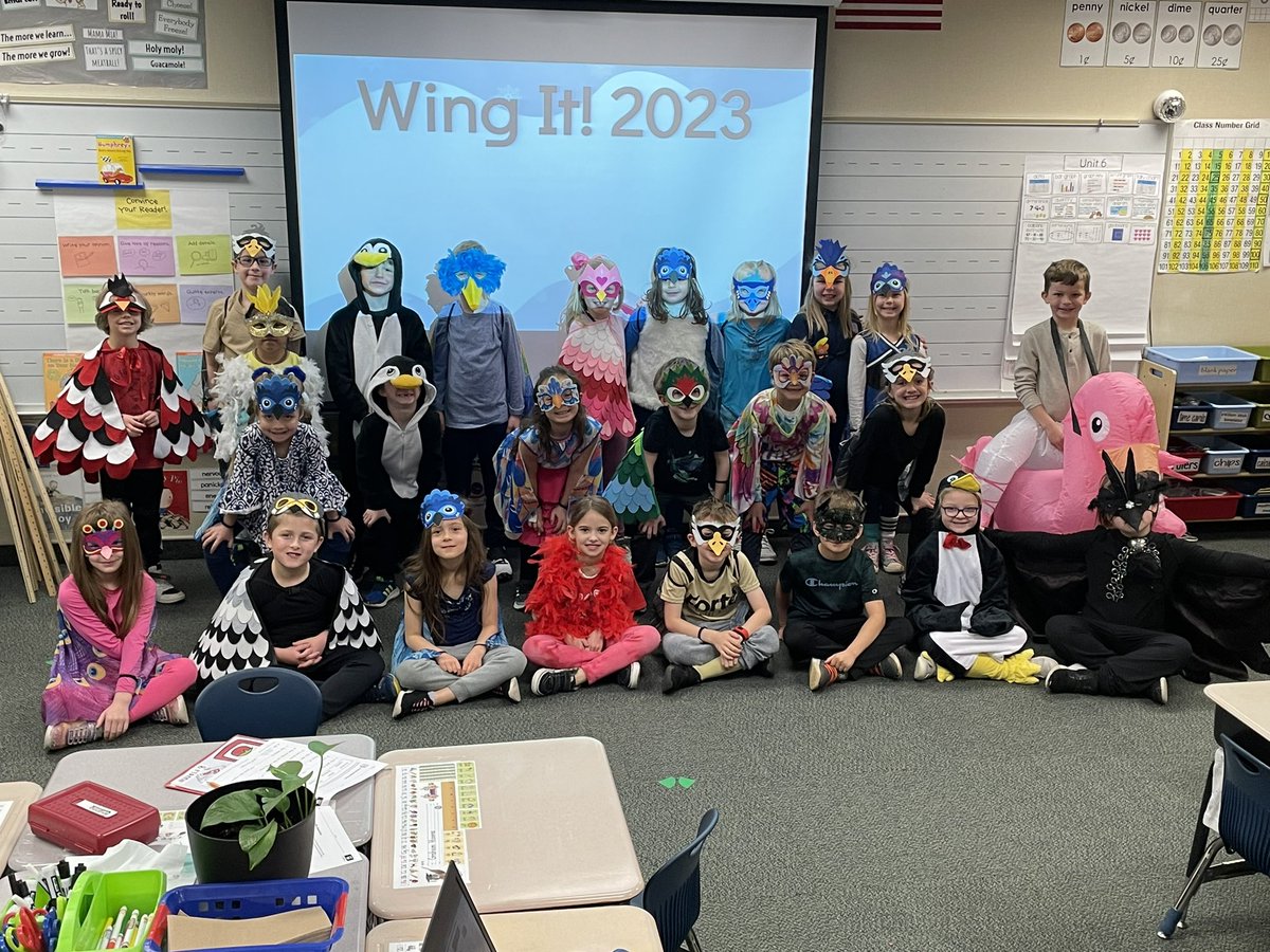 WolfgangClass's tweet photo. @WoodbrookCCS has the cutest birds!  What a great musical by our first and second graders! https://t.co/b1OXIRoa23