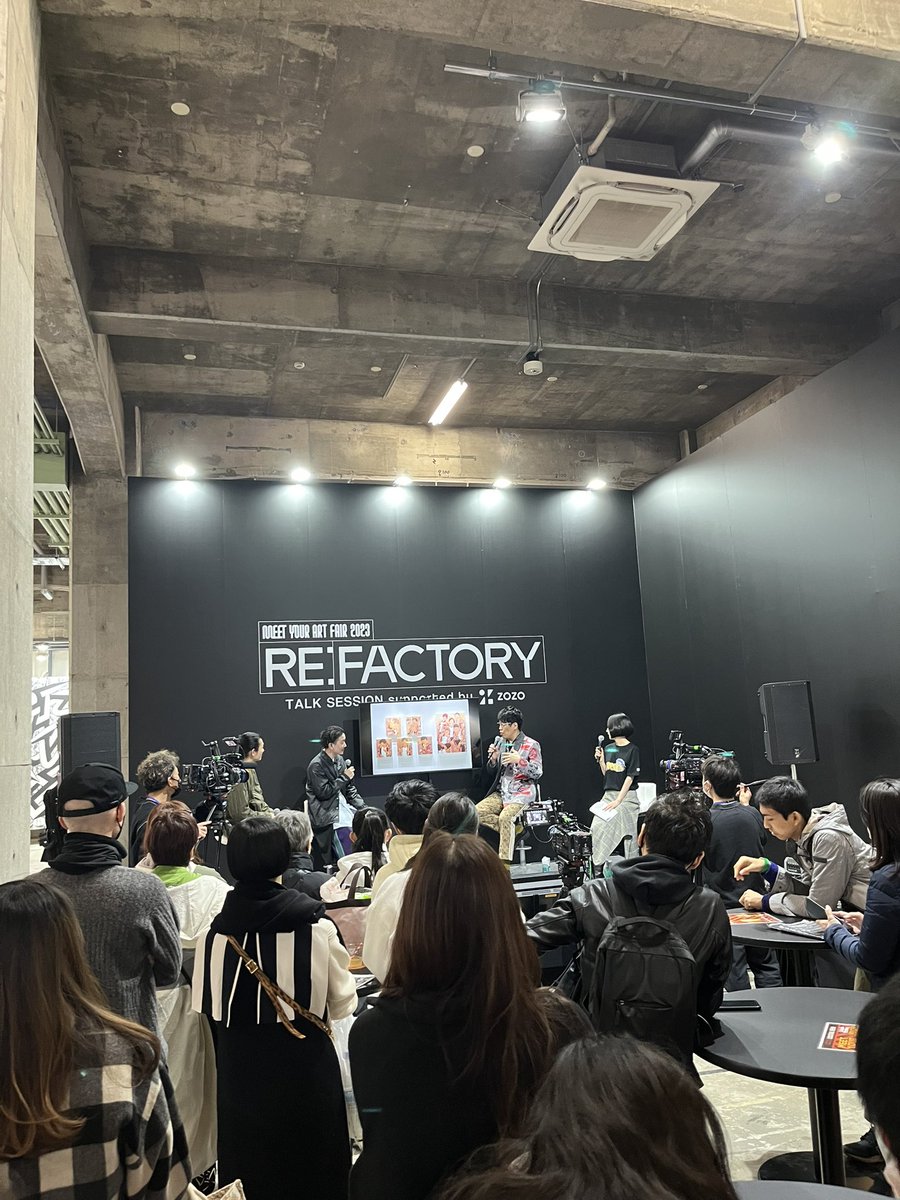 labomatsuki's tweet photo. TALK SESSIONなう🙏
@MEETYOURART
#meetyourart #refactory2023 #meetyourartfair #zozo #niaulab
#谷敷謙 #大野修 #古坂大魔王 #小池藍 https://t.co/0DcElO72xJ
