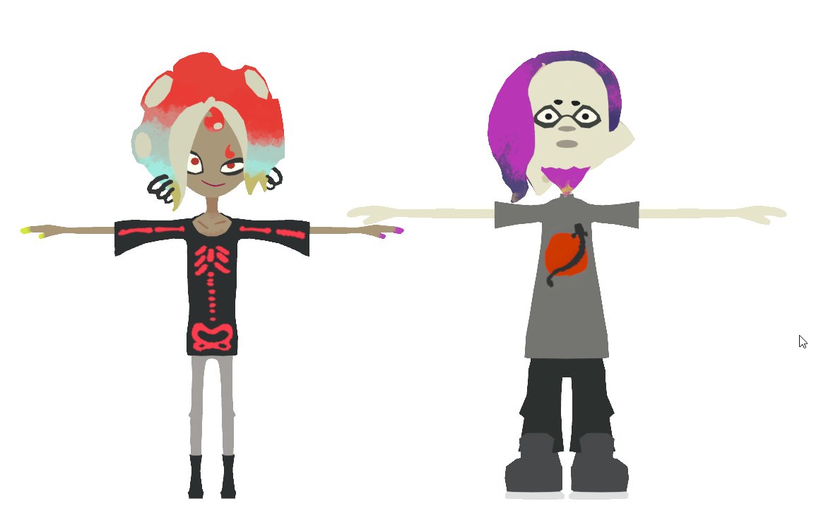 Sluka on X: IKKAN AND WARABI'S MODELS ARE FINALLY DONE it took me A WHILE  to finish warabi, he was very tricky to do, ESPECIALLY his hair, but it  came out pretty