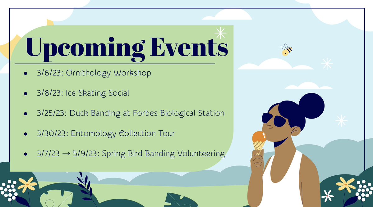 Hey Wildlifers! Here is a reminder of some super cool events that are taking place this March! Check the flowcode in our profile description for sign-up information!