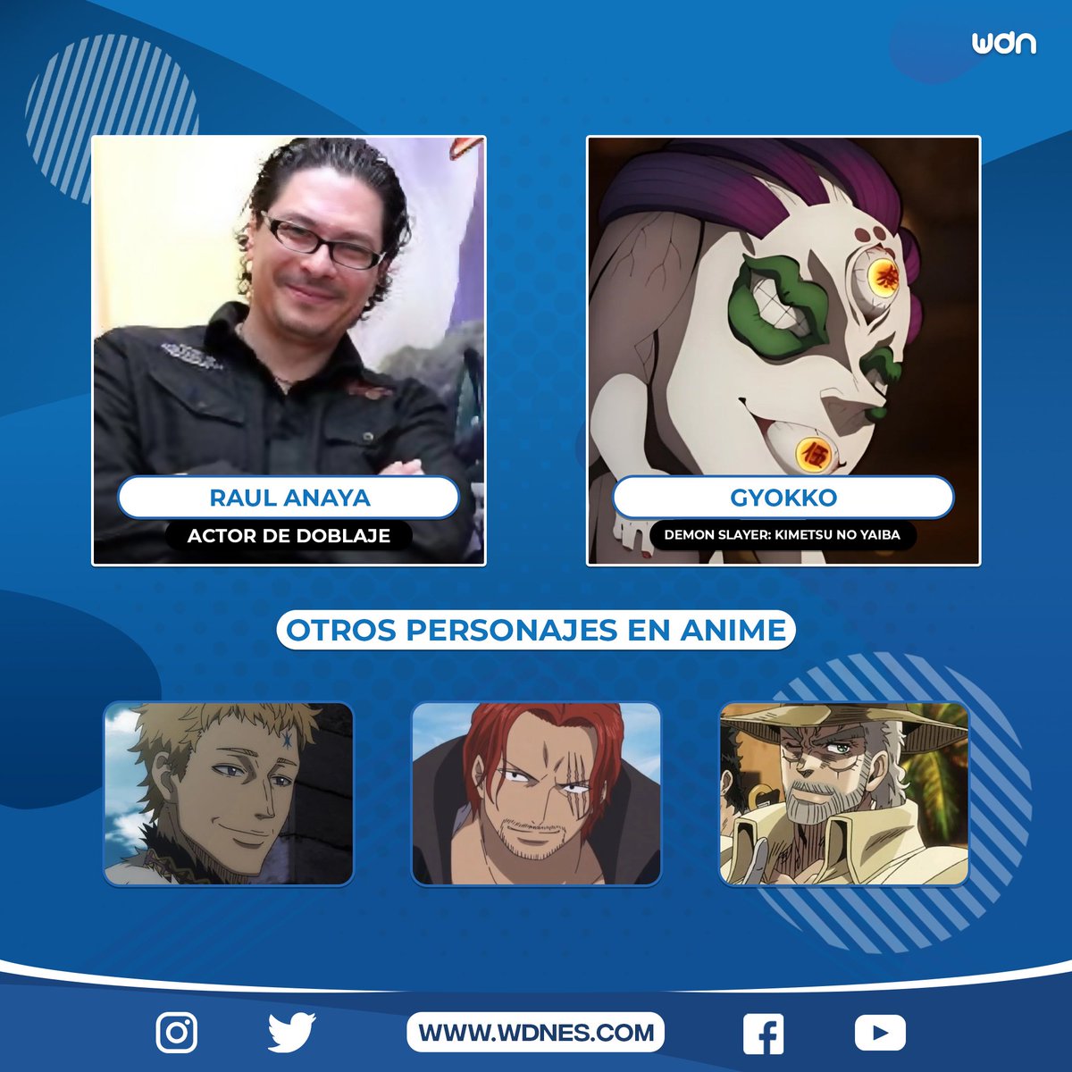 WDN ES - World Dubbing News on Twitter: "🎙️ | Doblaje El actor de