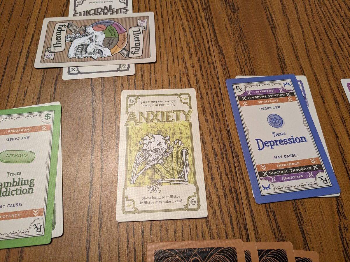 Game night with the family. Thanks for the Side Effects @PillboxGames