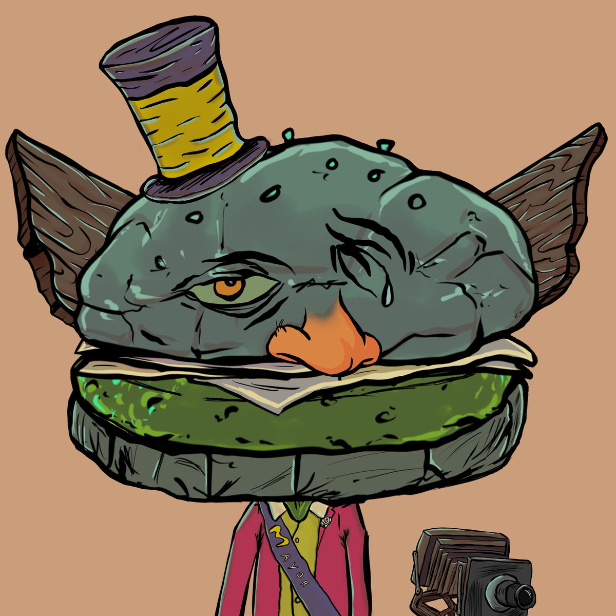 Can we get a nice welcome to our new "Mayor" McUzd-Napkens!
Hard to think that he has his head on his shoulders with all that weight, but he says he has a plan!