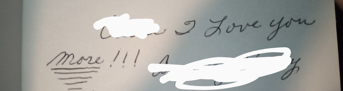 My whole life my grandma has ended every visit/phone call/etc by saying "I love you more." Last night I was digging through a box of cards from around the time Jack was born, and I found this. I'm going to get this tattooed in her honor. 🥰