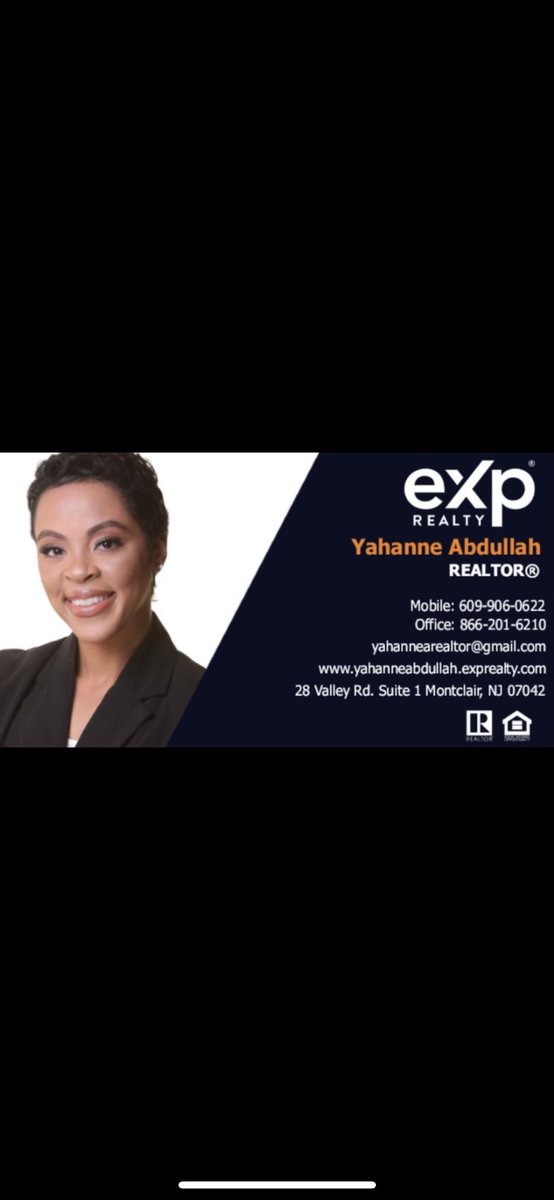 mynameis_E's tweet photo. Get with @yahannea  . Young, black female realtor, doing great work in all of south Jersey. Easy to work with @MeekMill . https://t.co/z5JKcFHCnc