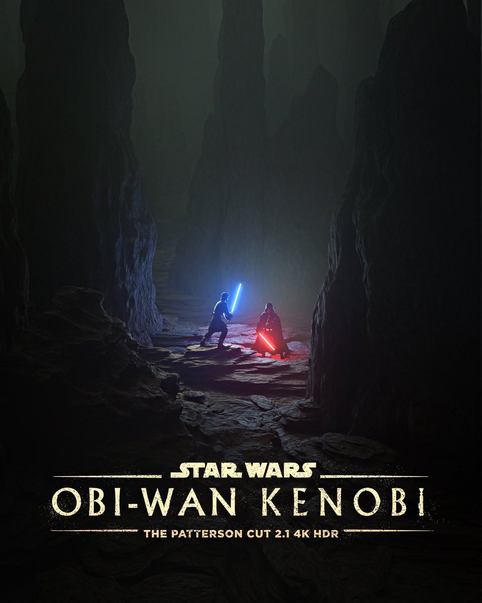 4K HDR just dropped 🙌🏼 and I fixed the frame stutter problem. #starwars #fanedit #thepattersoncut #kenobi #obiwan #kenobimovie #obiwankenobi #vader #newposter