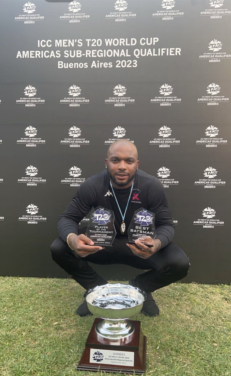 PuddasMaDee's tweet photo. Two more individual trophies to add to the three Man of the Match awards this tournament. I’m most proud of the player of the tournament! You made runs and took wickets. It’s a repeat of 5 years ago. #keepgrinding #allrounder #seeball #beatball #hitwicket 🏏🔥🇧🇲🏆 https://t.co/Tp4bLuDH8A