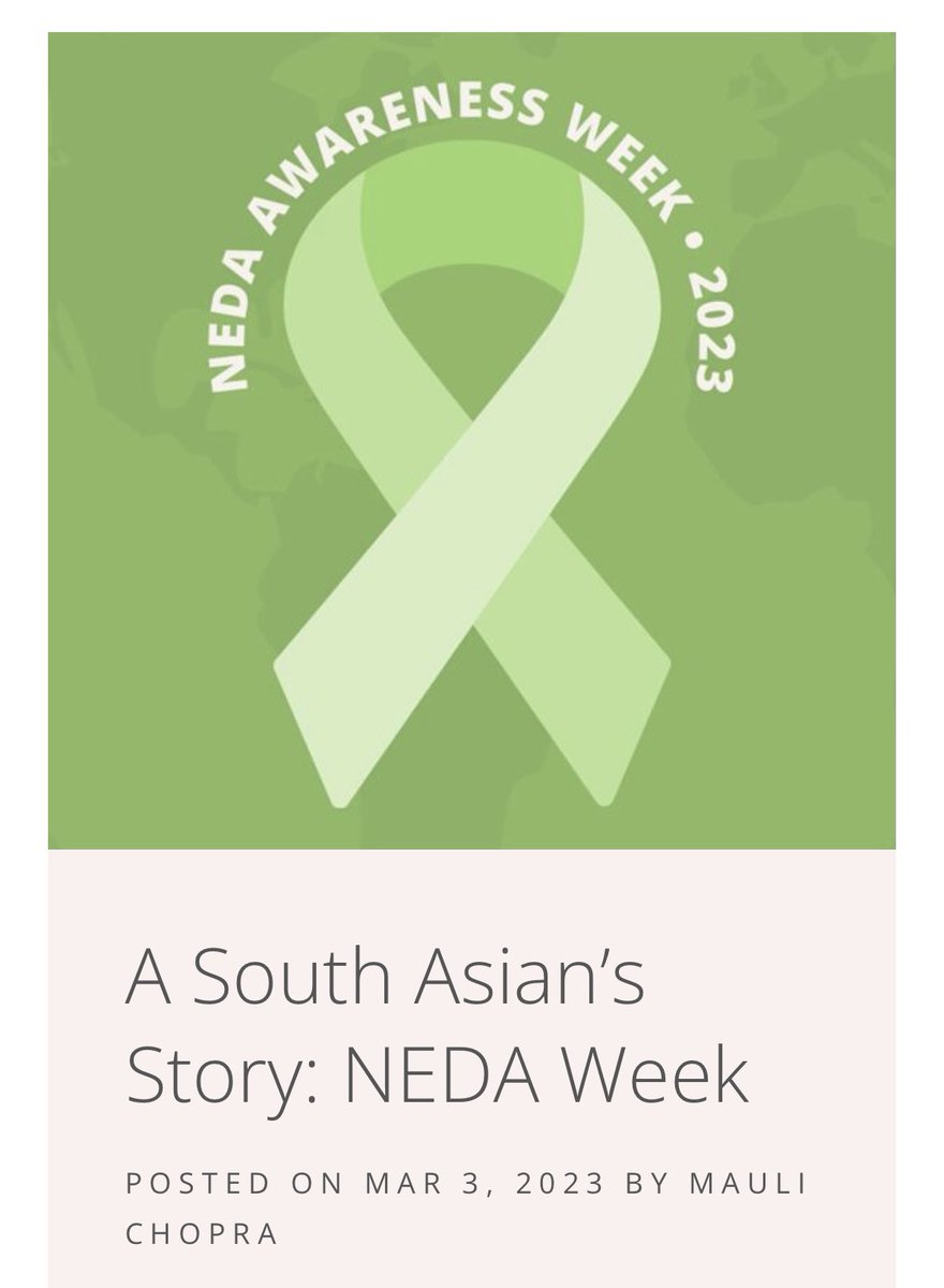 In honor of #EDAW this new piece in @germzine ❤️ I’m so proud of all our talented young writers who are sharing their experiences and using their voices to inspire others and remind them they’re not alone. 🌸 @NEDAstaff germmagazine.com/a-south-asians…