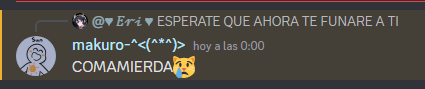 Erika_ChanUwU's tweet photo. Aqui se ve que makuro esta intentando hablar mal de mi sin saber el contexto de la situación por eso doy aqui mi version de la historia aqui se ve como es en realidad. https://t.co/FucmsbTjXs