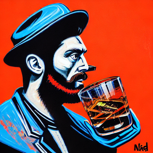 BuyWhiskyOnline's tweet photo. Here's todays whisky art upload.
Cheers to creativity! 🥃🎨 Today's whisky-art masterpiece features a whisky lover indulging in a whiff of whisky. 🤔
#WhiskyArt
#CartoonCravings #SpiritedSketches
#whisky #artlovers #contemporaryart #NFT #NFTART #NFTCollection #whisky https://t.co/73wUBdYVnP