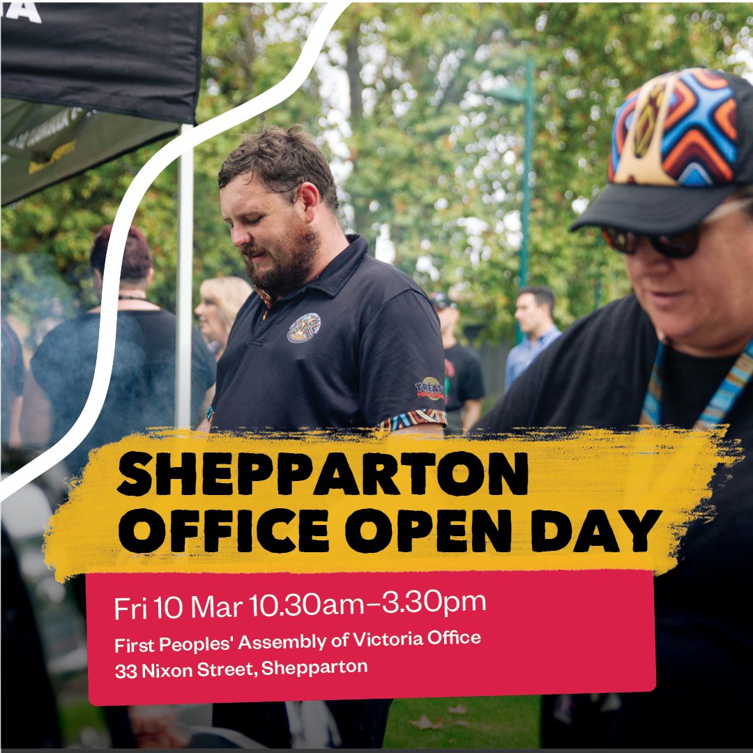 firstpeoplesvic's tweet photo. Come join us for a yarn and tell us what you want Treaty to deliver!

Check out all our upcoming events here: https://t.co/8WcPiMBKif

(Make sure you register so we can get enough food to go round). https://t.co/Jsj96xrPew